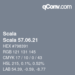 颜色代码: Scala - Scala 57.06.21 | qconv.com