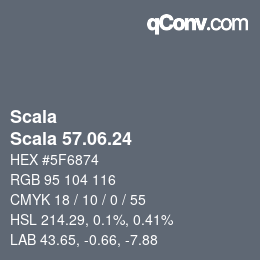 颜色代码: Scala - Scala 57.06.24 | qconv.com