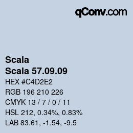 颜色代码: Scala - Scala 57.09.09 | qconv.com