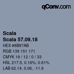 颜色代码: Scala - Scala 57.09.18 | qconv.com