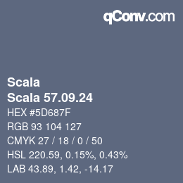 颜色代码: Scala - Scala 57.09.24 | qconv.com