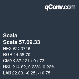 颜色代码: Scala - Scala 57.09.33 | qconv.com