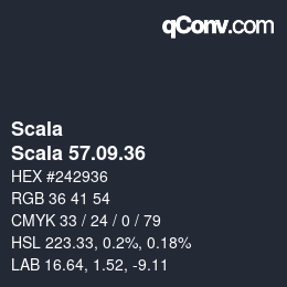 Código de color: Scala - Scala 57.09.36 | qconv.com
