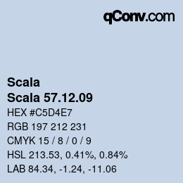 颜色代码: Scala - Scala 57.12.09 | qconv.com
