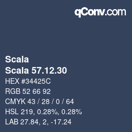颜色代码: Scala - Scala 57.12.30 | qconv.com