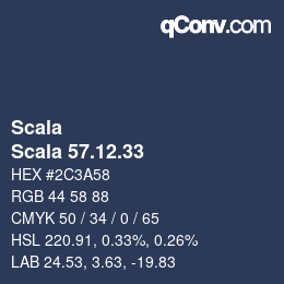 颜色代码: Scala - Scala 57.12.33 | qconv.com