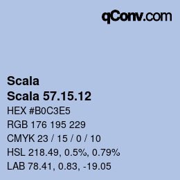 颜色代码: Scala - Scala 57.15.12 | qconv.com