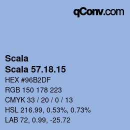 颜色代码: Scala - Scala 57.18.15 | qconv.com