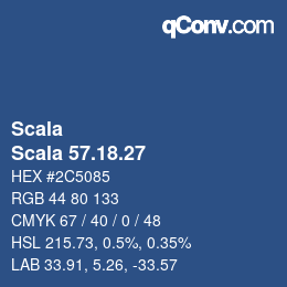 カラーコード: Scala - Scala 57.18.27 | qconv.com