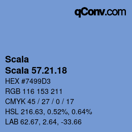 Código de color: Scala - Scala 57.21.18 | qconv.com