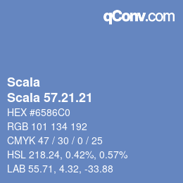 颜色代码: Scala - Scala 57.21.21 | qconv.com
