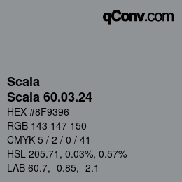 颜色代码: Scala - Scala 60.03.24 | qconv.com
