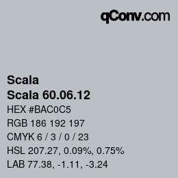 颜色代码: Scala - Scala 60.06.12 | qconv.com