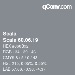 颜色代码: Scala - Scala 60.06.19 | qconv.com