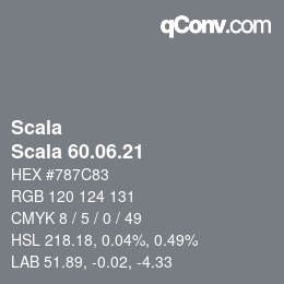 颜色代码: Scala - Scala 60.06.21 | qconv.com