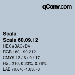 Color code: Scala - Scala 60.09.12 | qconv.com