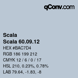 カラーコード: Scala - Scala 60.09.12 | qconv.com