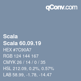 颜色代码: Scala - Scala 60.09.19 | qconv.com