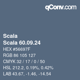 颜色代码: Scala - Scala 60.09.24 | qconv.com