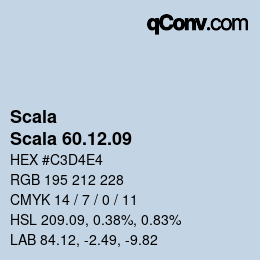 カラーコード: Scala - Scala 60.12.09 | qconv.com