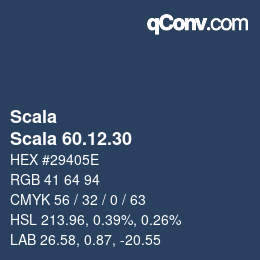 カラーコード: Scala - Scala 60.12.30 | qconv.com