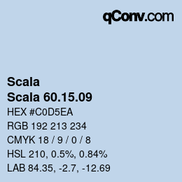 カラーコード: Scala - Scala 60.15.09 | qconv.com