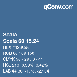 颜色代码: Scala - Scala 60.15.24 | qconv.com