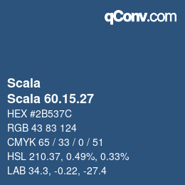 颜色代码: Scala - Scala 60.15.27 | qconv.com