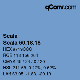 颜色代码: Scala - Scala 60.18.18 | qconv.com