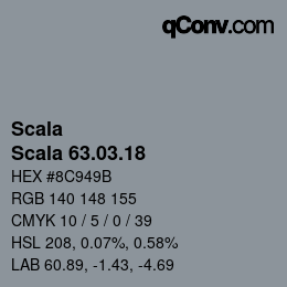 颜色代码: Scala - Scala 63.03.18 | qconv.com