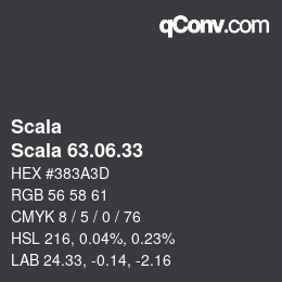 颜色代码: Scala - Scala 63.06.33 | qconv.com