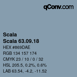 颜色代码: Scala - Scala 63.09.18 | qconv.com