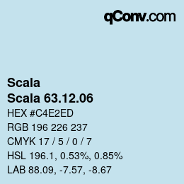 颜色代码: Scala - Scala 63.12.06 | qconv.com
