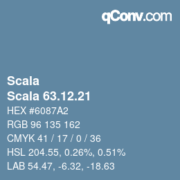 Color code: Scala - Scala 63.12.21 | qconv.com