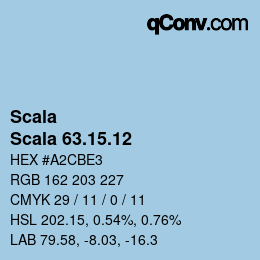 カラーコード: Scala - Scala 63.15.12 | qconv.com