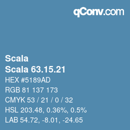 颜色代码: Scala - Scala 63.15.21 | qconv.com
