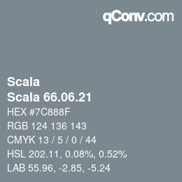 颜色代码: Scala - Scala 66.06.21 | qconv.com