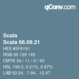 颜色代码: Scala - Scala 66.09.21 | qconv.com