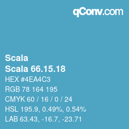 颜色代码: Scala - Scala 66.15.18 | qconv.com