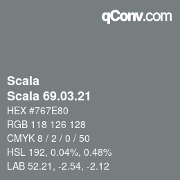 颜色代码: Scala - Scala 69.03.21 | qconv.com