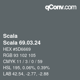 颜色代码: Scala - Scala 69.03.24 | qconv.com