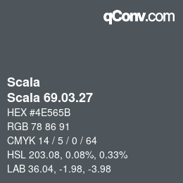 颜色代码: Scala - Scala 69.03.27 | qconv.com