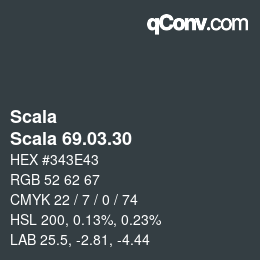 Farbcode: Scala - Scala 69.03.30 | qconv.com