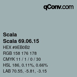 カラーコード: Scala - Scala 69.06.15 | qconv.com