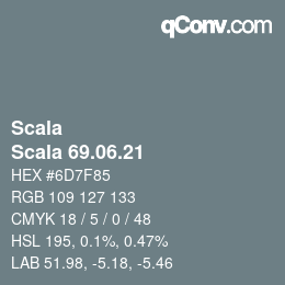 颜色代码: Scala - Scala 69.06.21 | qconv.com