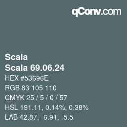 颜色代码: Scala - Scala 69.06.24 | qconv.com