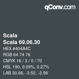 颜色代码: Scala - Scala 69.06.30 | qconv.com