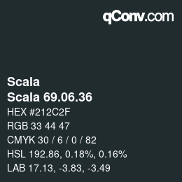 颜色代码: Scala - Scala 69.06.36 | qconv.com