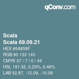 颜色代码: Scala - Scala 69.09.21 | qconv.com