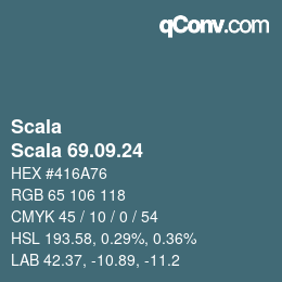 Color code: Scala - Scala 69.09.24 | qconv.com